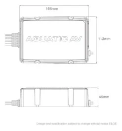 Aquatic AV 300 Watt 2-Channel Amplifier For Harley Touring 1998-2023 -Puig Shop aquatic av2 channel amplifier for harley 3