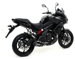 Arrow Race-Tech Exhaust System Kawasaki Ninja 650 / Versys 650 / ER6n Black Aluminum/Carbon Fiber [Demo - Good] -Puig Shop arrow race tech exhaust system kawasaki ninja650 versys650 er6n 3