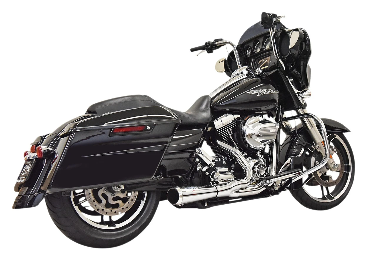 Bassani Road Rage 2-Into-1 Shorty Exhaust Harley Touring 1995-2016 3 Bassani Road Rage 2-Into-1 Shorty Exhaust Harley Touring 1995-2016