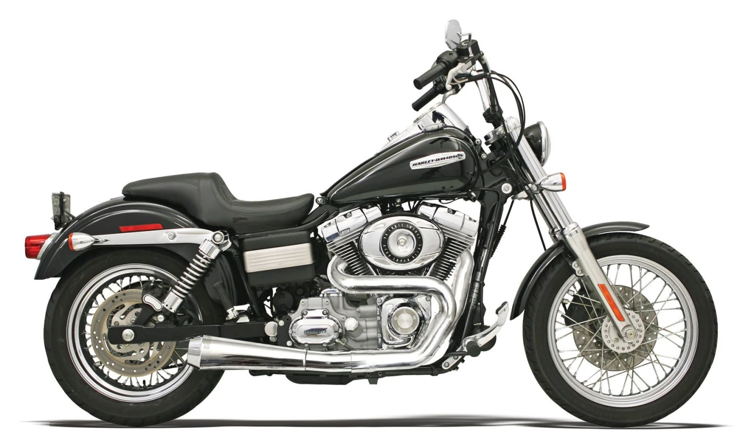 Bassani Road Rage 2-Into-1 1.75" Exhaust For Harley Dyna 1991-2017 5 Bassani Road Rage 2-Into-1 1.75" Exhaust For Harley Dyna 1991-2017 - Image 3
