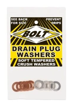 Bolt Hardware Universal Drain Plug Washers -Puig Shop bolt hardware crush washers10 x18 mm10 pk aluminum