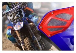 Cycra Powerflow Radiator Shrouds W/ Extension Yamaha YZ250FX / WR250F 2015-2016 Blue [Previously Installed]