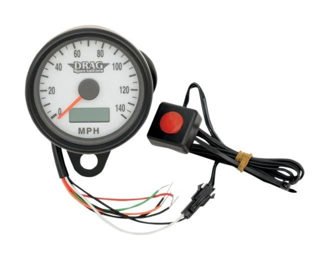 Drag Specialties 2.4" Programmable Speedometer For Harley 4 Drag Specialties 2.4" Programmable Speedometer For Harley - Image 2