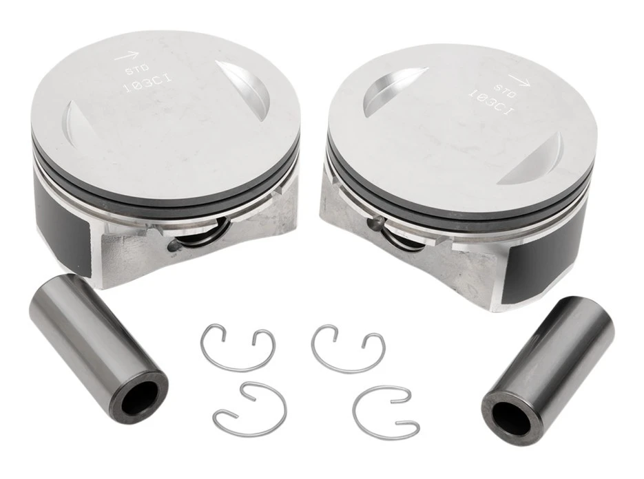 Drag Specialties Replacement Pistons For Harley Twin Cam 103" 2007-2017 3 Drag Specialties Replacement Pistons For Harley Twin Cam 103" 2007-2017