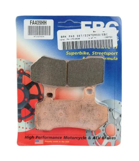 EBC Brakes Double-H Sintered Front / Rear Brake Pads For Harley Touring / V-Rod 2008-2023 3 EBC Brakes Double-H Sintered Front / Rear Brake Pads For Harley Touring / V-Rod 2008-2023