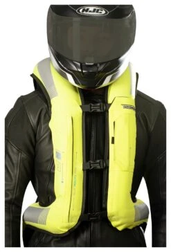Helite E-Turtle 2 Airbag Vest -Puig Shop helite e turtle2 airbag vest hi viz yellow 2