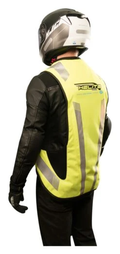 Helite E-Turtle 2 Airbag Vest -Puig Shop helite e turtle2 airbag vest hi viz yellow 4