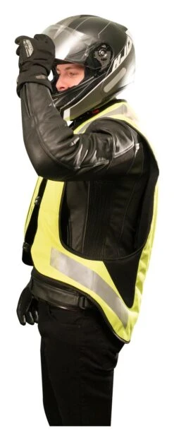 Helite E-Turtle 2 Airbag Vest -Puig Shop helite e turtle2 airbag vest hi viz yellow 5