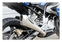 Hindle EVO Megaphone Exhaust System BMW G310R 2016-2023 -Puig Shop hindle evo megaphone exhaust system 4