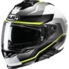 HJC I71 Nior Helmet -Puig Shop hj ci71 nior helmet white black hi viz yellow
