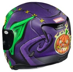 HJC RPHA 11 Pro Green Goblin Helmet -Puig Shop hjcrpha11 pro green goblin helmet green purple 3