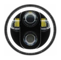 HogWorkz LED 5 3/4" Halomaker Headlight For Harley 1988-2023