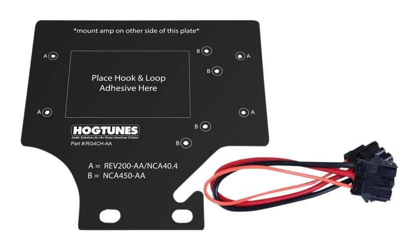 Hogtunes Road Glide Amplifier Adapter For Harley Road Glide 1998-2013 Four-Channel Amp [Open Box]