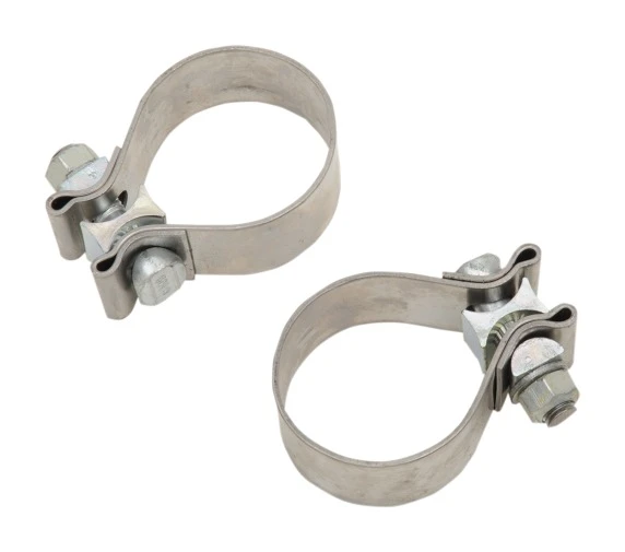 Khrome Werks Stainless Steel Exhaust Clamps For Harley Touring 1995-2016 3 Khrome Werks Stainless Steel Exhaust Clamps For Harley Touring 1995-2016