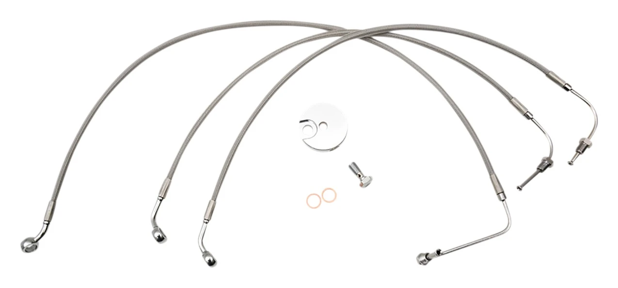 LA Choppers Front Brake Line Kit For Harley Softail 2018-2023 4 LA Choppers Front Brake Line Kit For Harley Softail 2018-2023 - Image 2