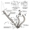 LeoVince Exhaust Header For Stock Exhaust Honda Africa Twin 2018-2019 2 LeoVince Exhaust Header For Stock Exhaust Honda Africa Twin 2018-2019 -Puig Shop leo vince header crf100018