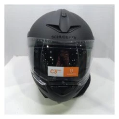 Schuberth C3 Pro Helmet - Solid Matte Black / XS (52/53) [Blemished - Very Good] -Puig Shop schuberth c3 pro helmet solid matte black xs5253 blemished very good matte black 5